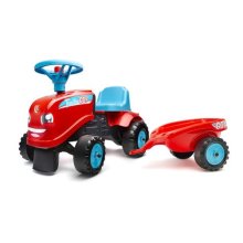                             FALK Odstrkovadlo traktor Go Farm červené s volantom a valníkom                        